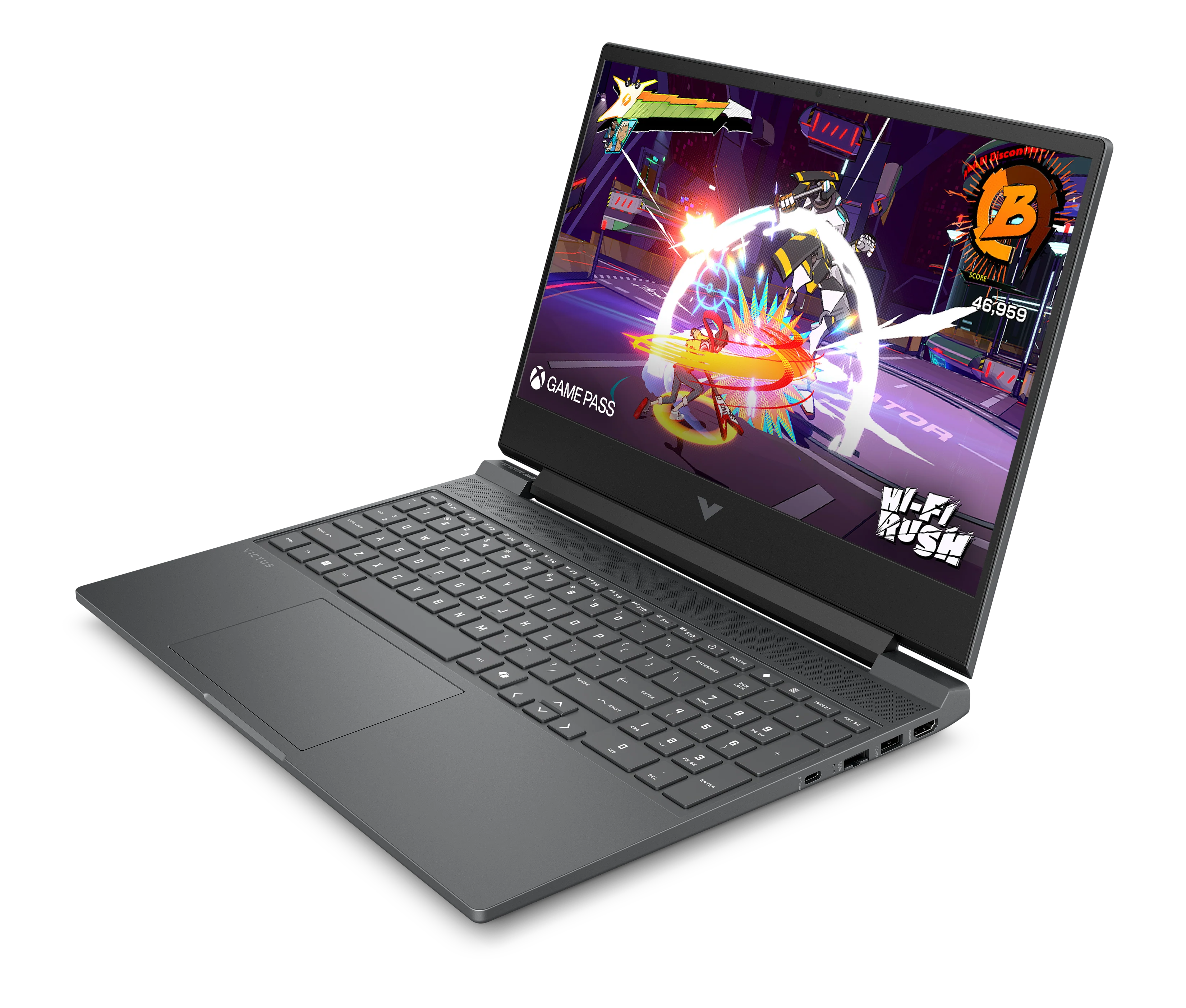 מחשב נייד HP Victus 15-fa2011nj - i5-1340H/16GB/512GB/RTX 3050/15.6" 144Hz IPS/DOS/SILVER/3YO SC93FLEA