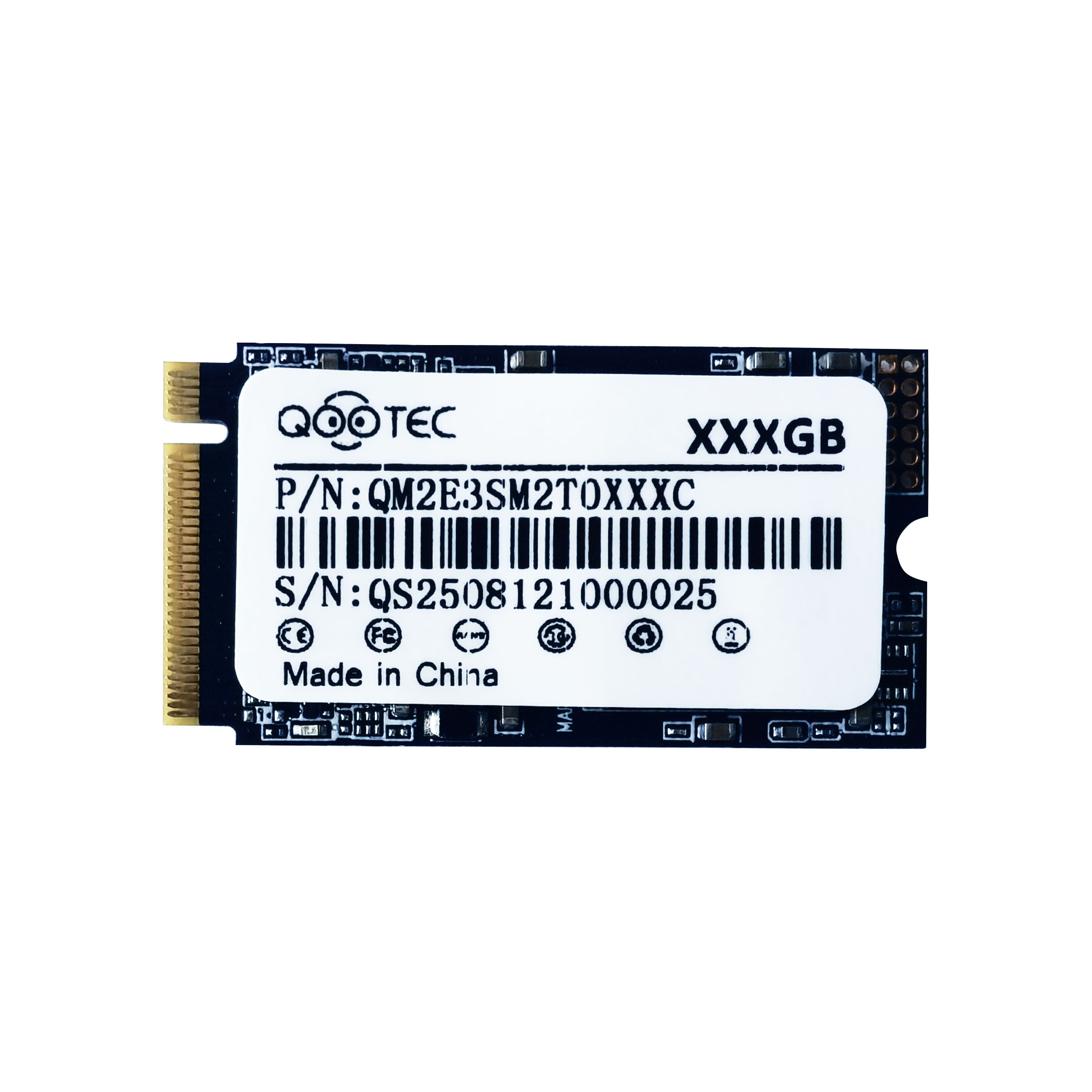 דיסק קשיח QOOTEC 1TB M.2 NVMe Gen3x4 2242