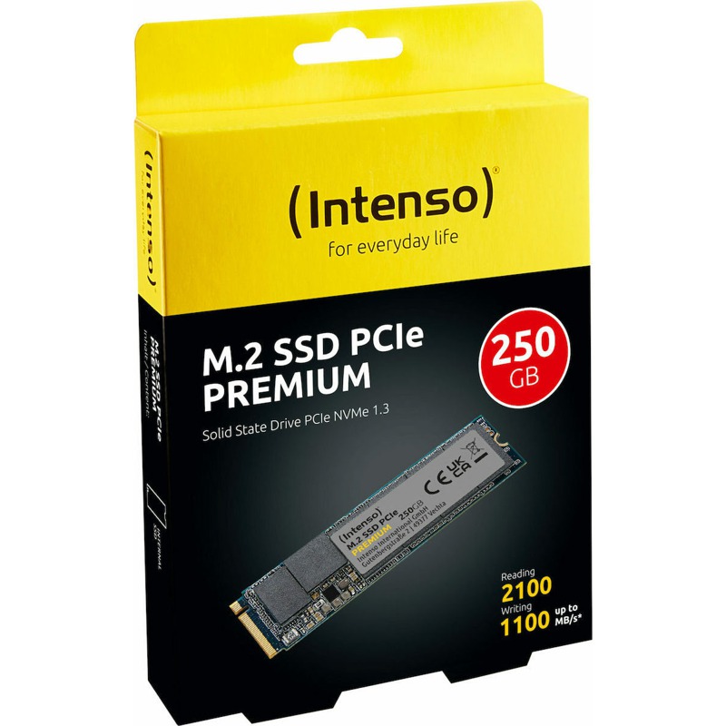 דיסק Intenso Premium M.2 SSD 250GB PCIe Gen.3x4 2280 3835440