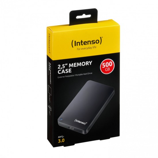 דיסק קשיח חיצוני Intenso external hard drive - 500GB - 2.5" USB 3.0 - black