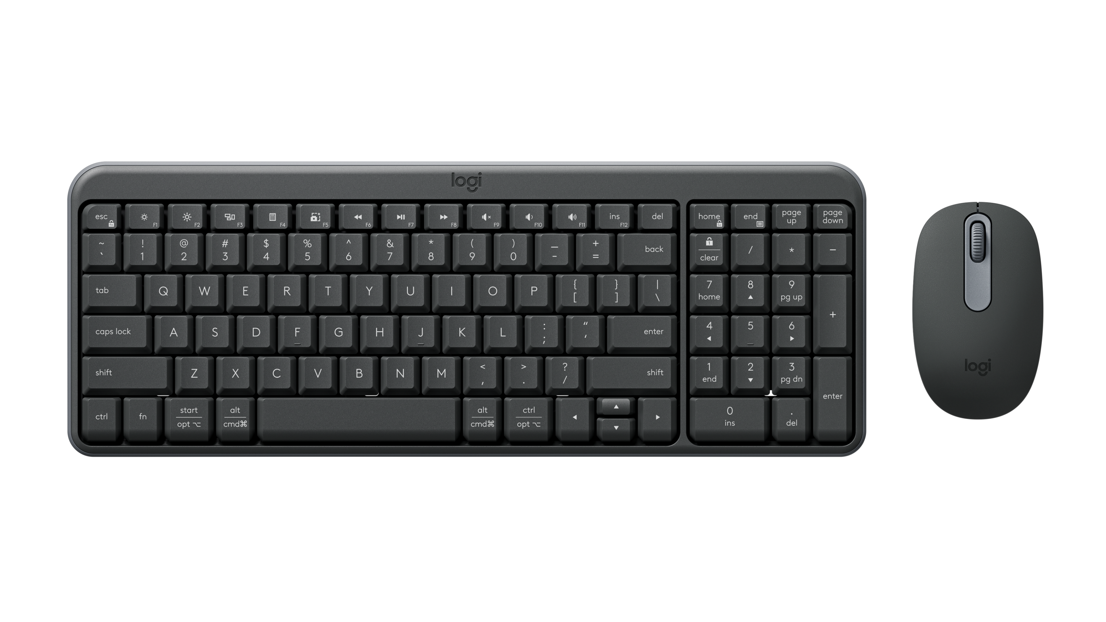 סט מקלדת ועכבר Logitech MK250 Compact Bluetooth Wireless Co