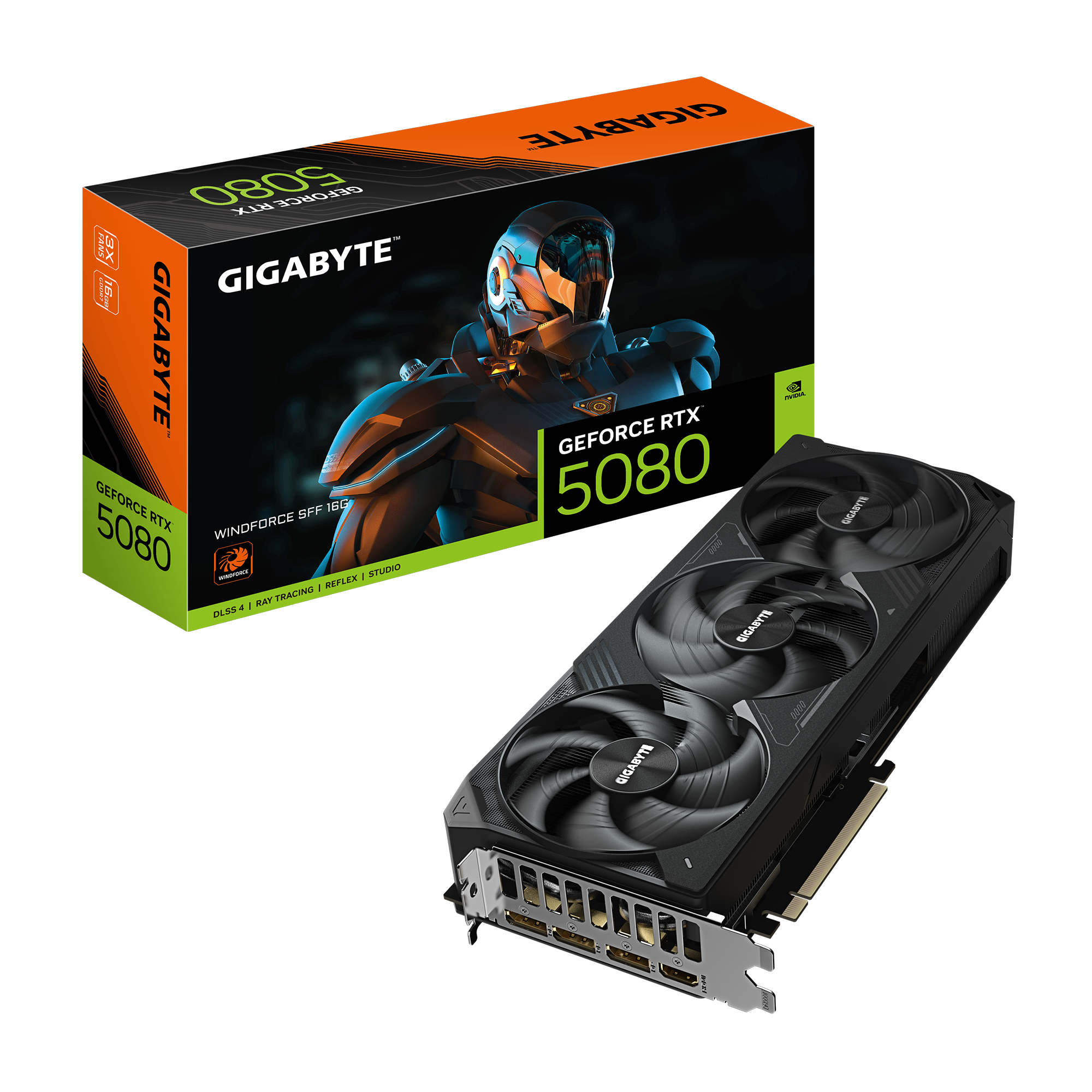 כרטיס מסך Gigabyte Geforce RTX 5080 WindForce 3 16GB