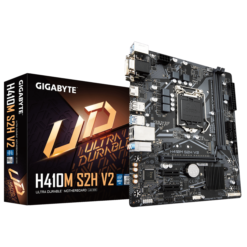 לוח ראשי GigaByte H410M S2H V2 -  Socket 1200