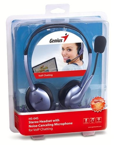 סט אוזניות ומיקרופון Genius HS-04S