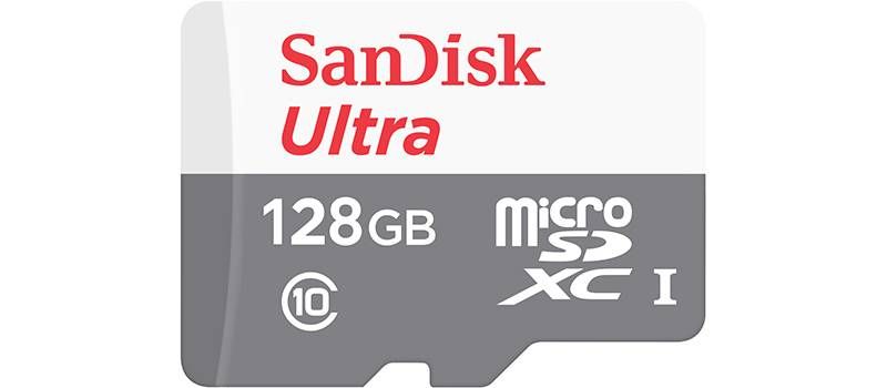 כרטיס זיכרון SanDisk MicroSD 128GB Class10 100MB/s