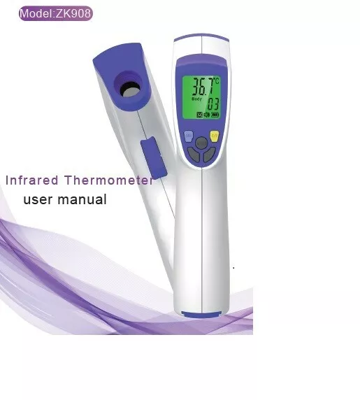 מד חום דיגיטלי אינפרא רד ZK-908