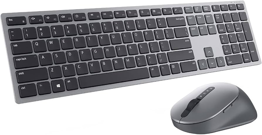 סט מקלדת ועכבר Dell Multi-Device Wireless Keyboard and Mouse Combo - KM7120W