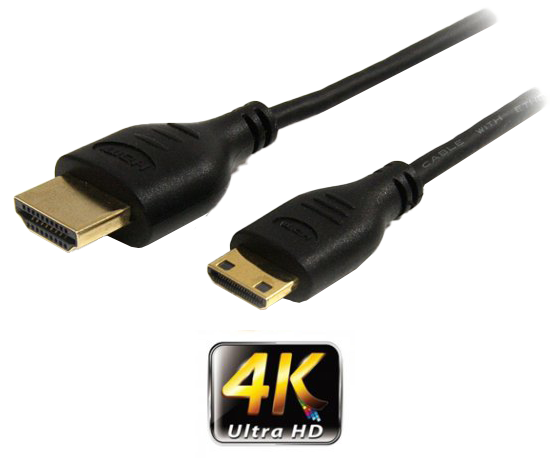 כבל GoldTouch HDMI - Mini HDMI  2.0V 4K Cable M/M - 1.8M
