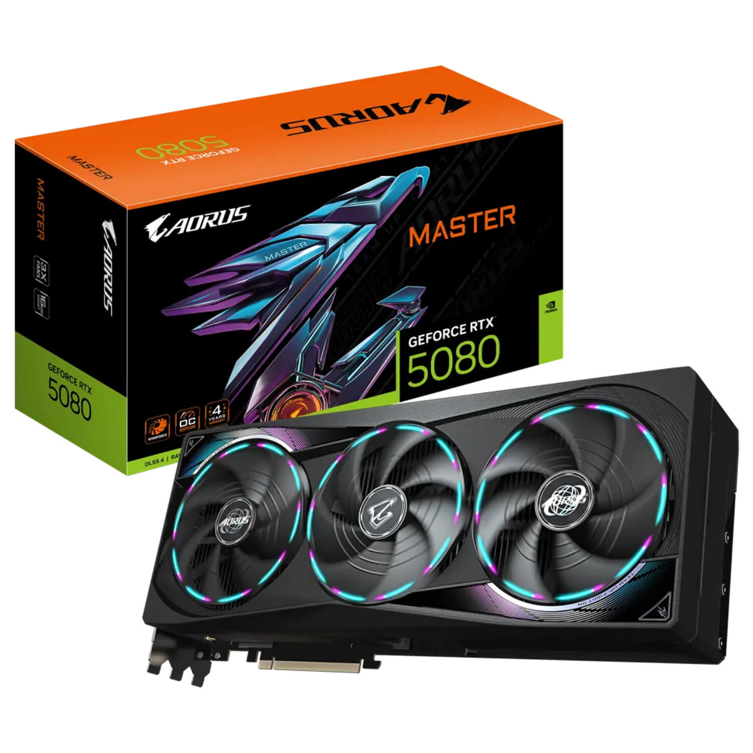 כרטיס מסך GIGABYTE RTX 5080 AORUS MAST GV-N5080AORUS M-16GD