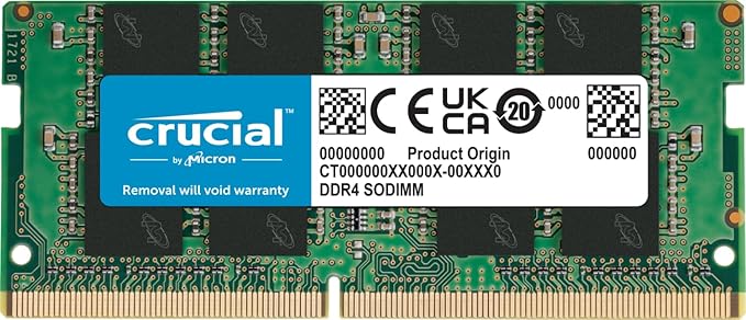 זיכרון Crucial SO-DIMM 16GB DDR 4 3200Mhz