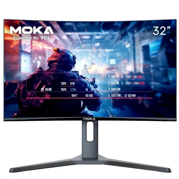 מסך מחשב ,MOKA By TCL 32M2000C 32" Curved,180Hz ,1ms,E-LED,  2X HDMI DP
