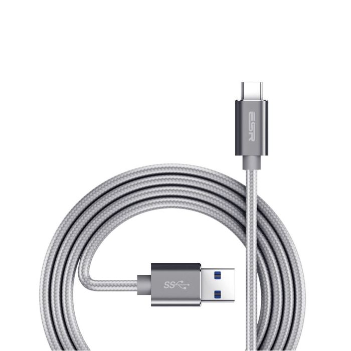 כבל ESR USB 3.0 to USB-C Cable-1M-Gray