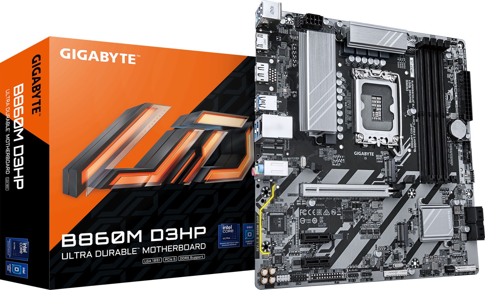 לוח ראשי GigaByte B860M D3HP DDR5 - Socket 1851