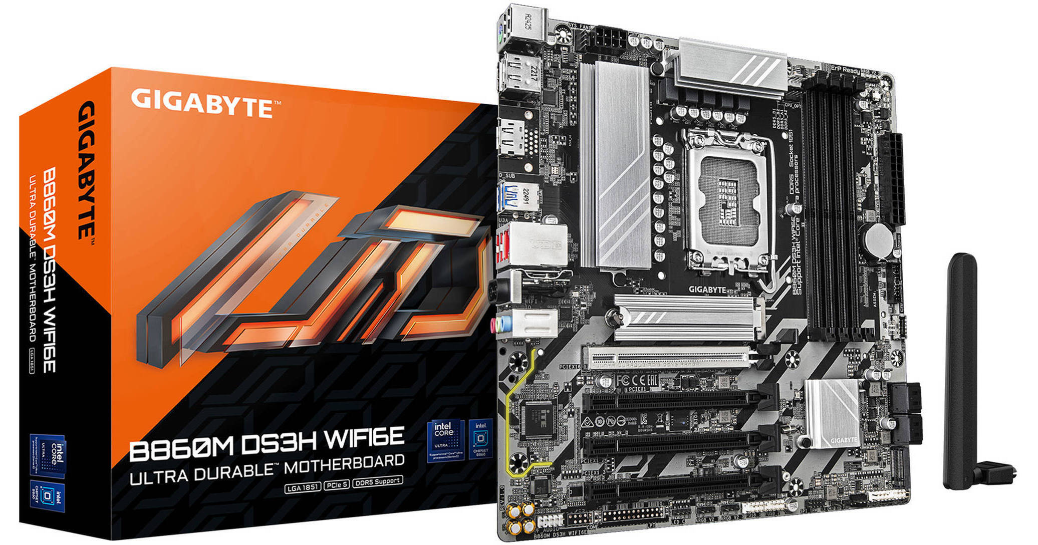 לוח ראשי GigaByte B860M DS3H WIFI6E DDR5 - Socket 1851