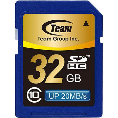 כרטיס זיכרון TEAM  SDHC CARD 32GB  Class 10