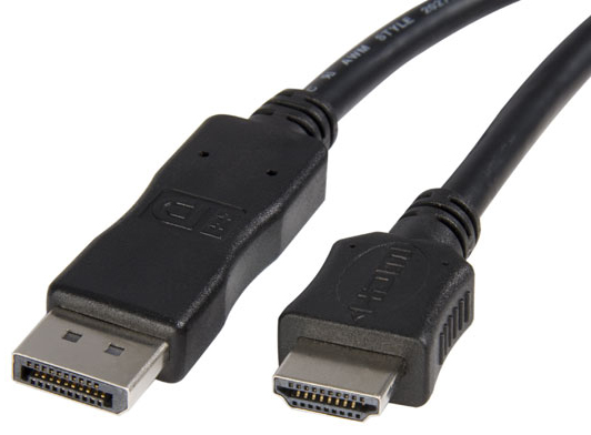 כבל 3 מטר  DisplayPort  TO Hdmi