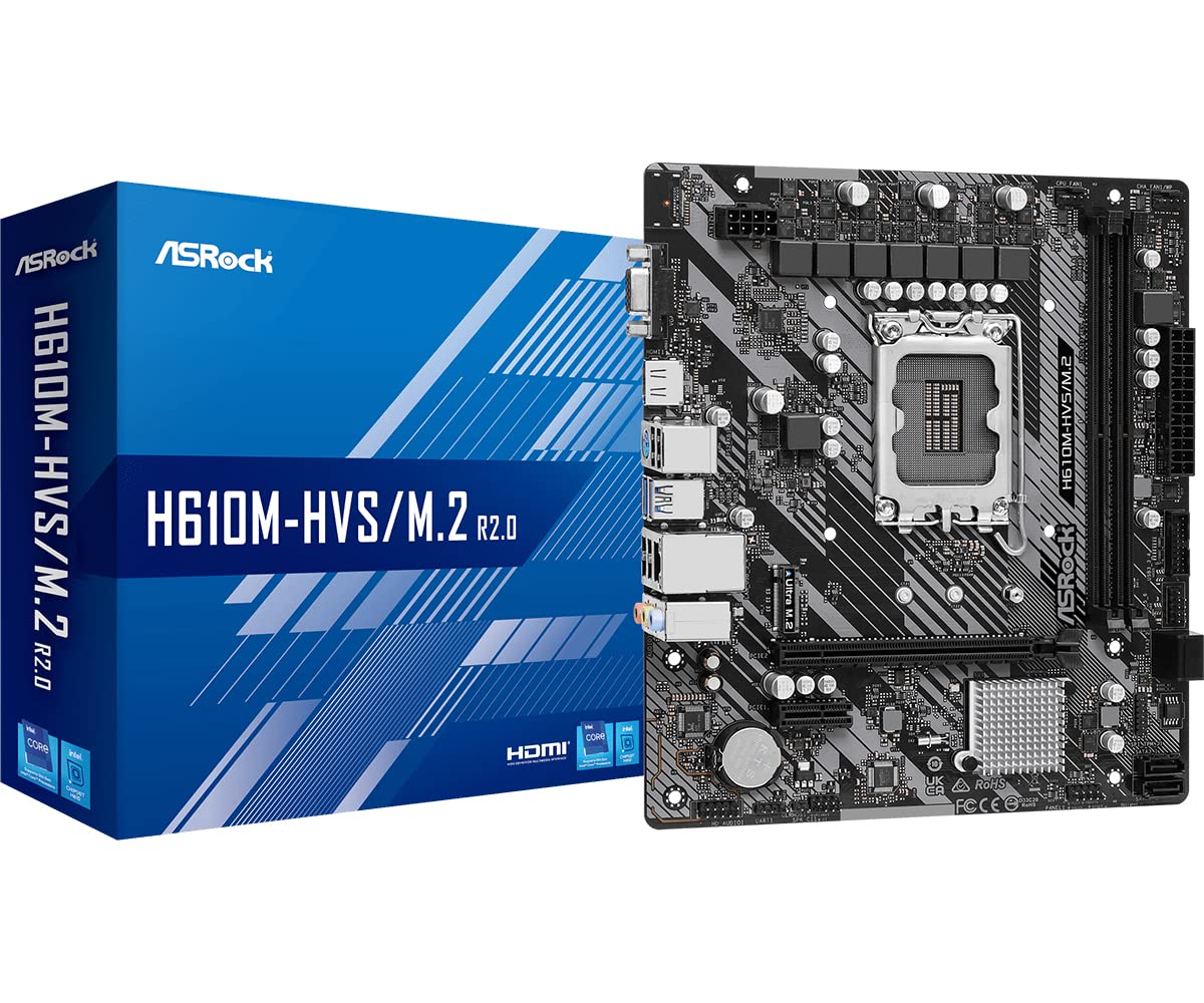 לוח ראשי ASRock H610M-HVS/M.2 LGA 1700