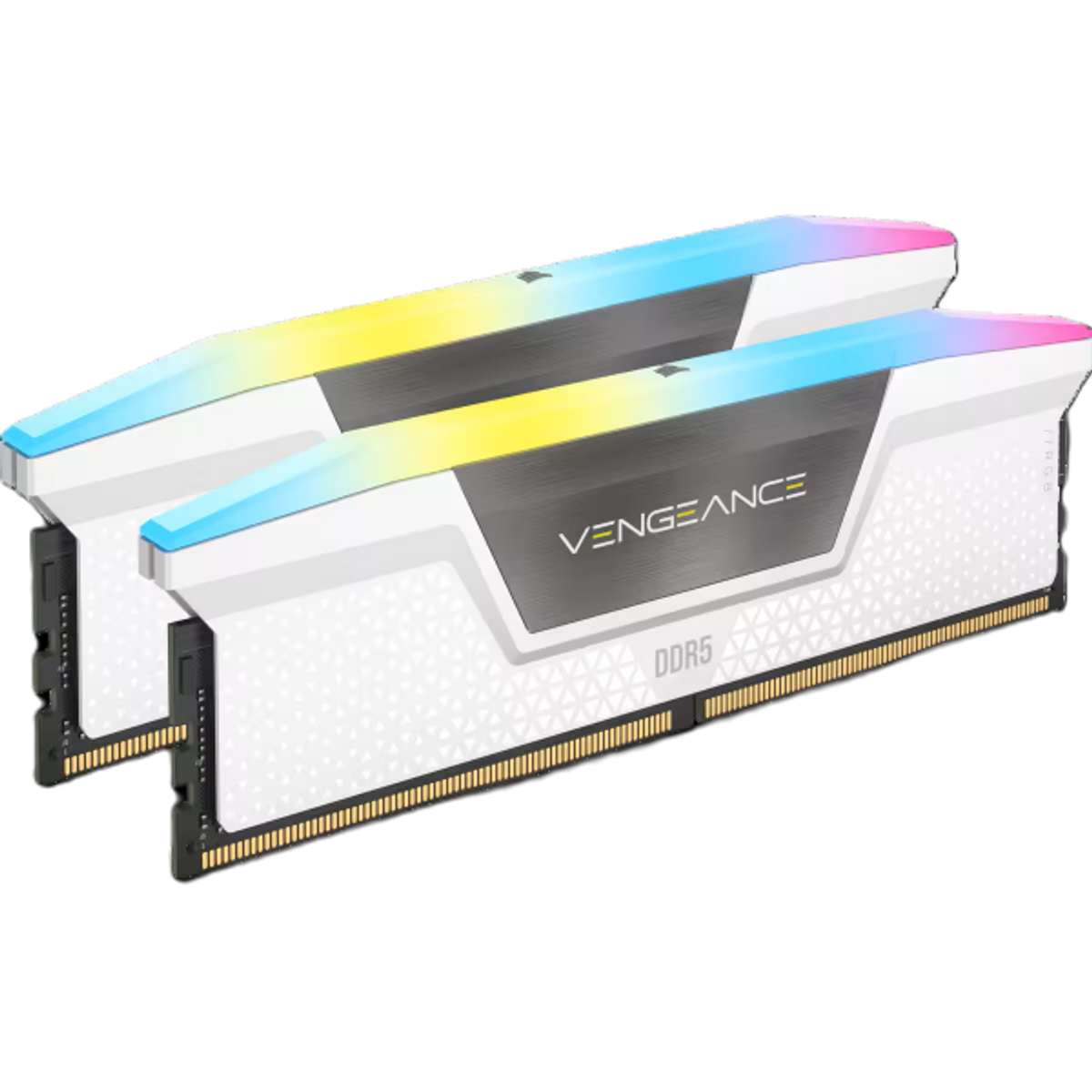 זיכרון Corsair VENGEANCE RGB 32GB 2x16GB DDR5 6000MHz White