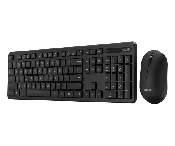 סט מקלדת ועכבר אלחוטי ASUS CW100 Slim & Silent + COPILOT