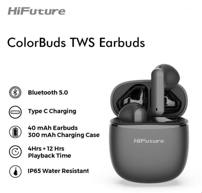 אוזנית אלחוטיות HiFuture Colorbuds - White