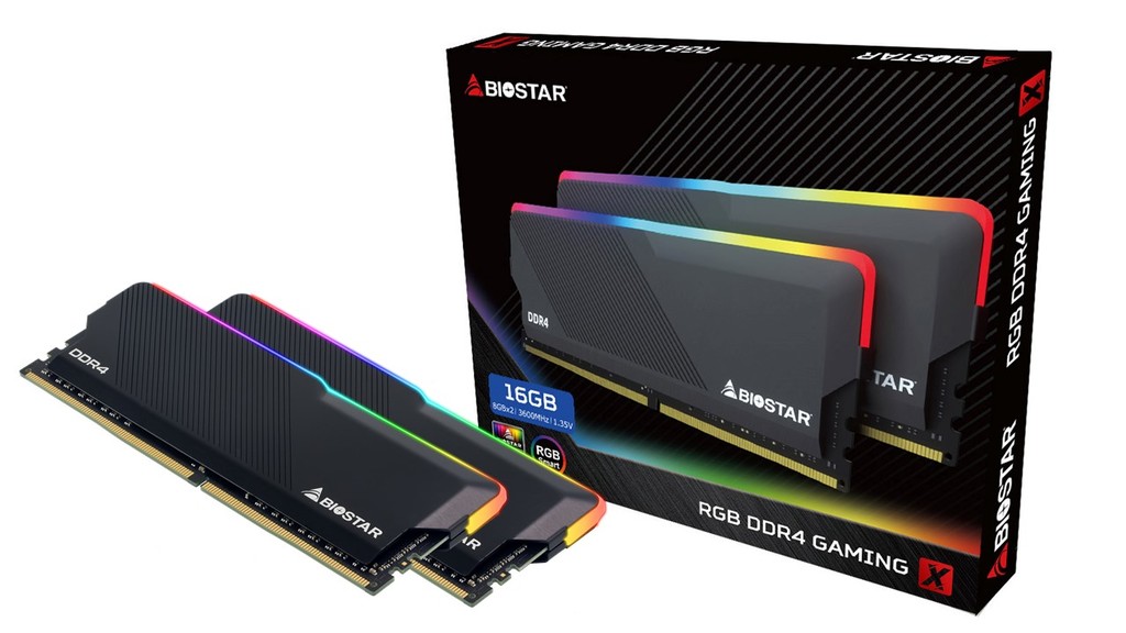 זיכרון Biostar RGB DDR4 GAMING X 16GB 3600MHz