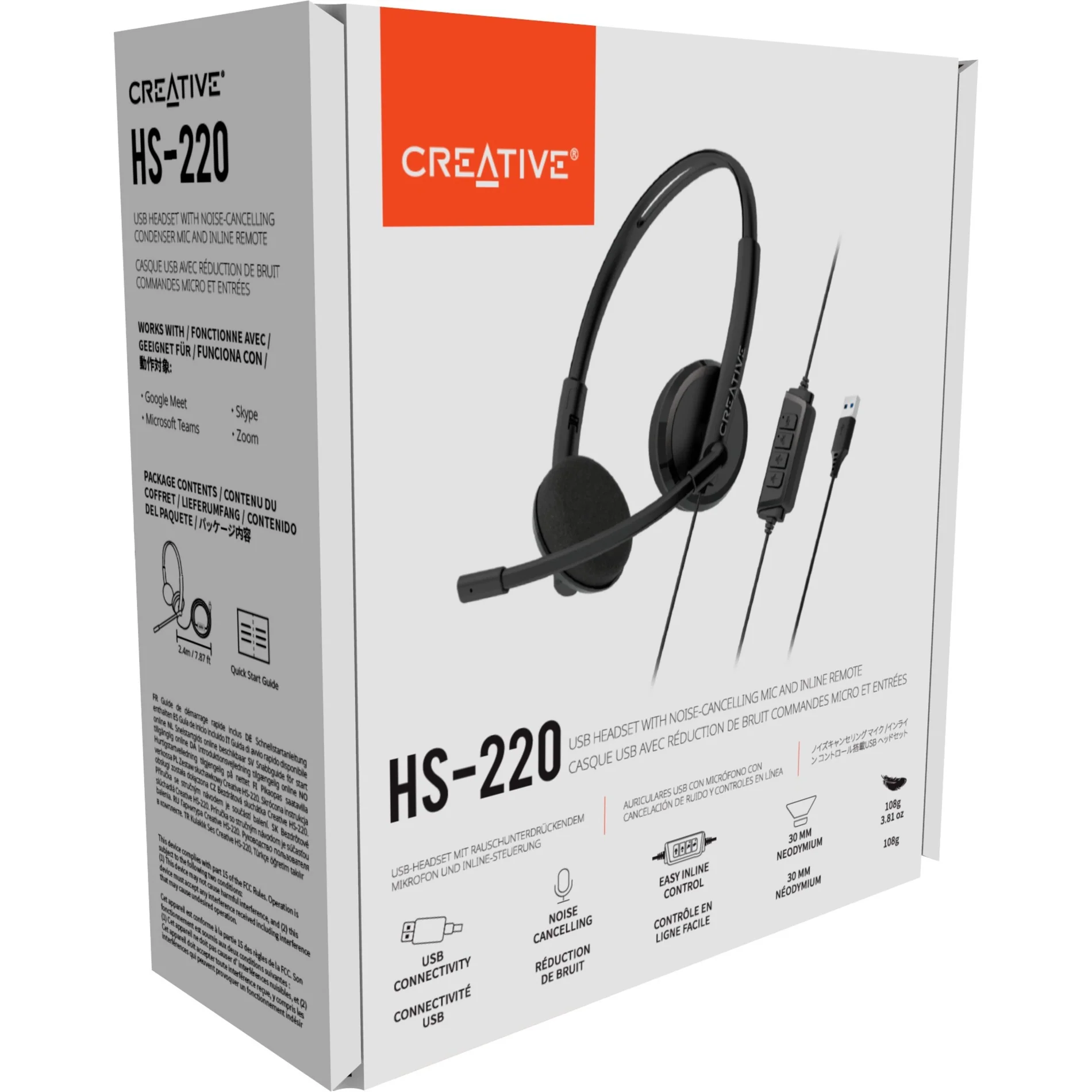 סט אוזניות ומיקרופון Creative ChatMax HS-220