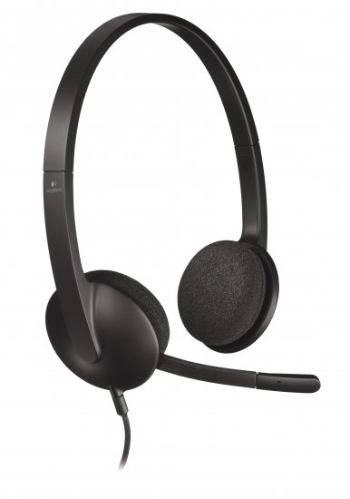 סט אוזניות ומיקרופון Logitech  Headset H340
