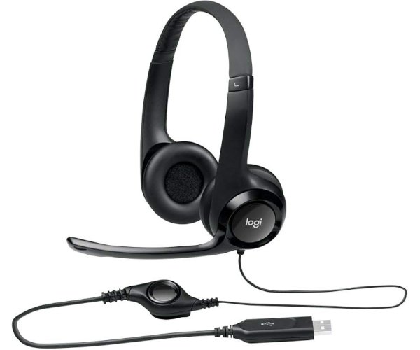 סט אוזניות ומיקרופון Logitech  Headset H390