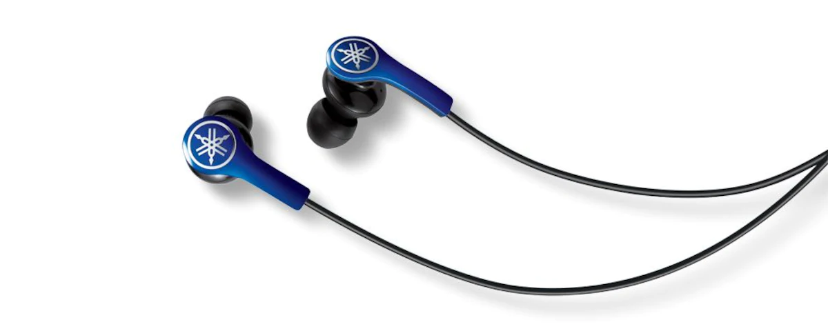 אוזניות עם מיקרופון YAMAHA EPH-M100 High-performance Earphones with Remote and Mic Blue