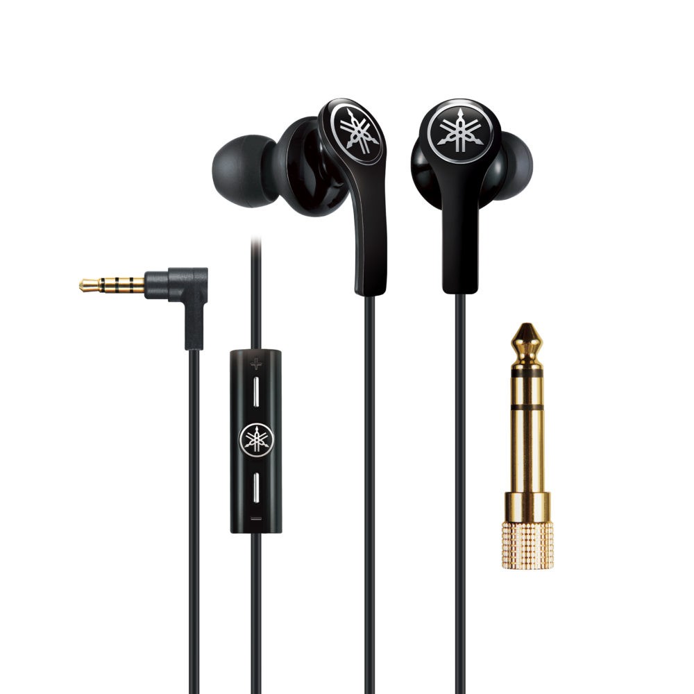 אוזניות עם מיקרופון YAMAHA EPH-M100 High-performance Earphones with Remote and Mic Black