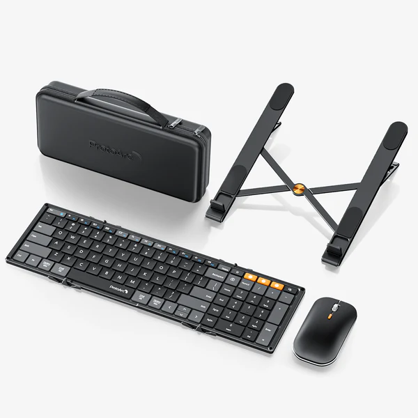 סט מקלדת מתקפלת ועכבר ProtoArc XKM01 CaseUp Foldable Keyboard Mouse Combo