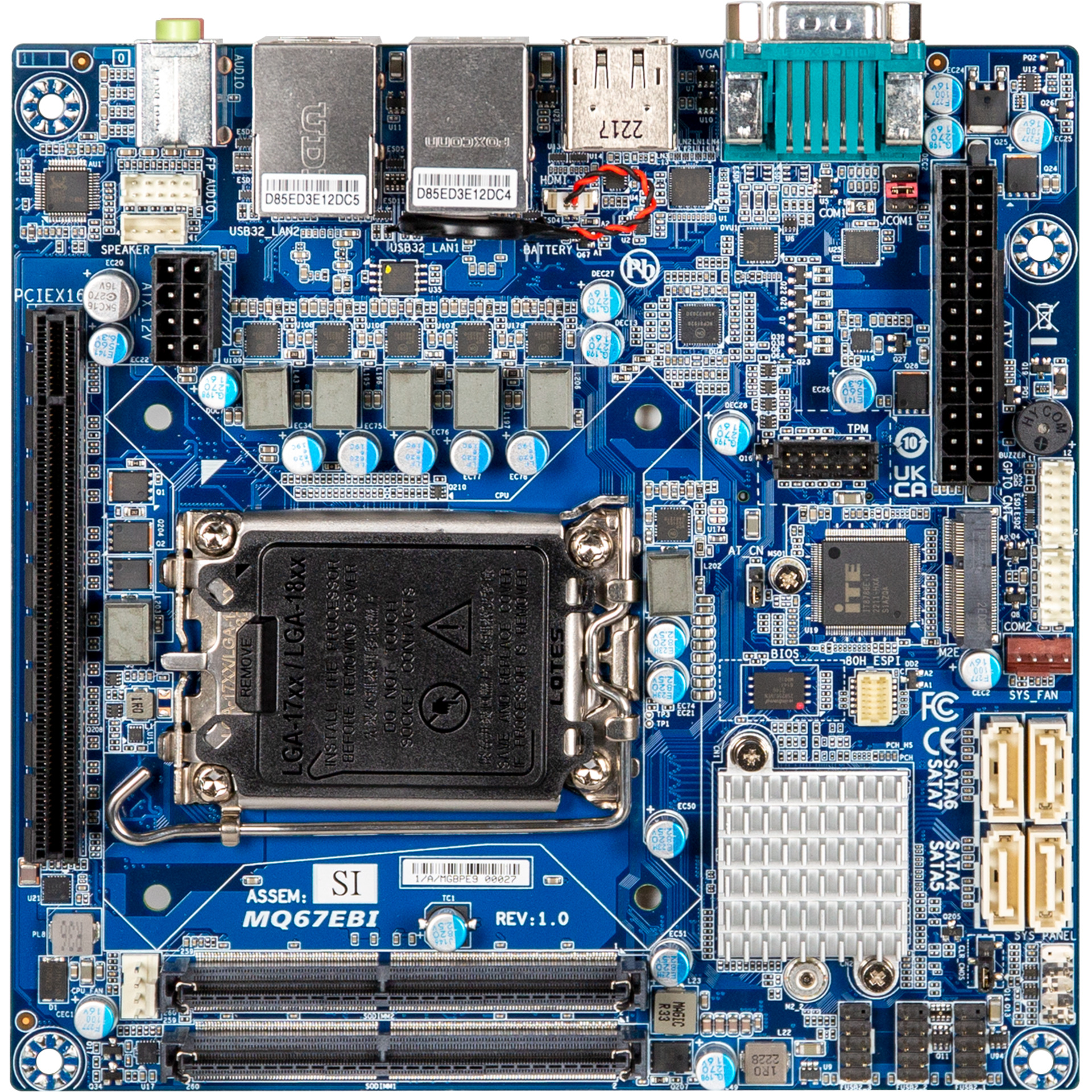 לום אם GIGAIPC mITX-Q67EB LGA1700