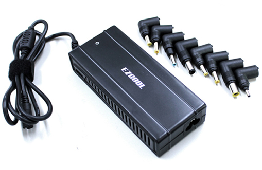 מטען אוניברסלי למחשבים ניידים כולל מתאם לרכב EZCOOL Super Slim 90W AD-850 2 IN 1 Auto-identifcat