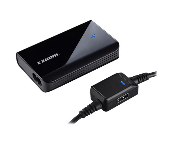מטען אוניברסלי למחשבים ניידים EZCOOL  Super Slim 90W AD-880 W/USB 2.1A Port