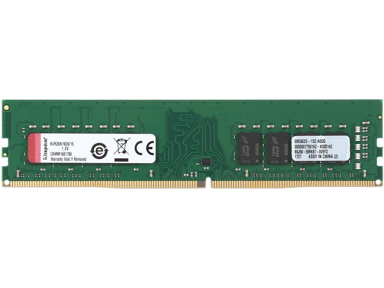 זיכרון KINGSTON LONG DIMM 16GB DDR4 2666Mhz