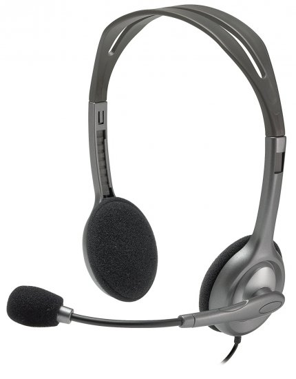 סט אוזניות ומיקרופון Logitech H111 Stereo Headset