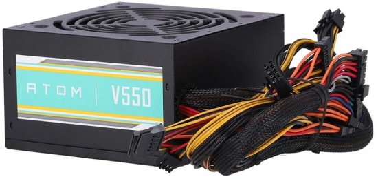 ספק כח ANTEC 550W 120mm FAN ATOM V550