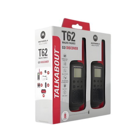 זוג מכשירי קשר Motorola TLKR-T62 Twin Pack