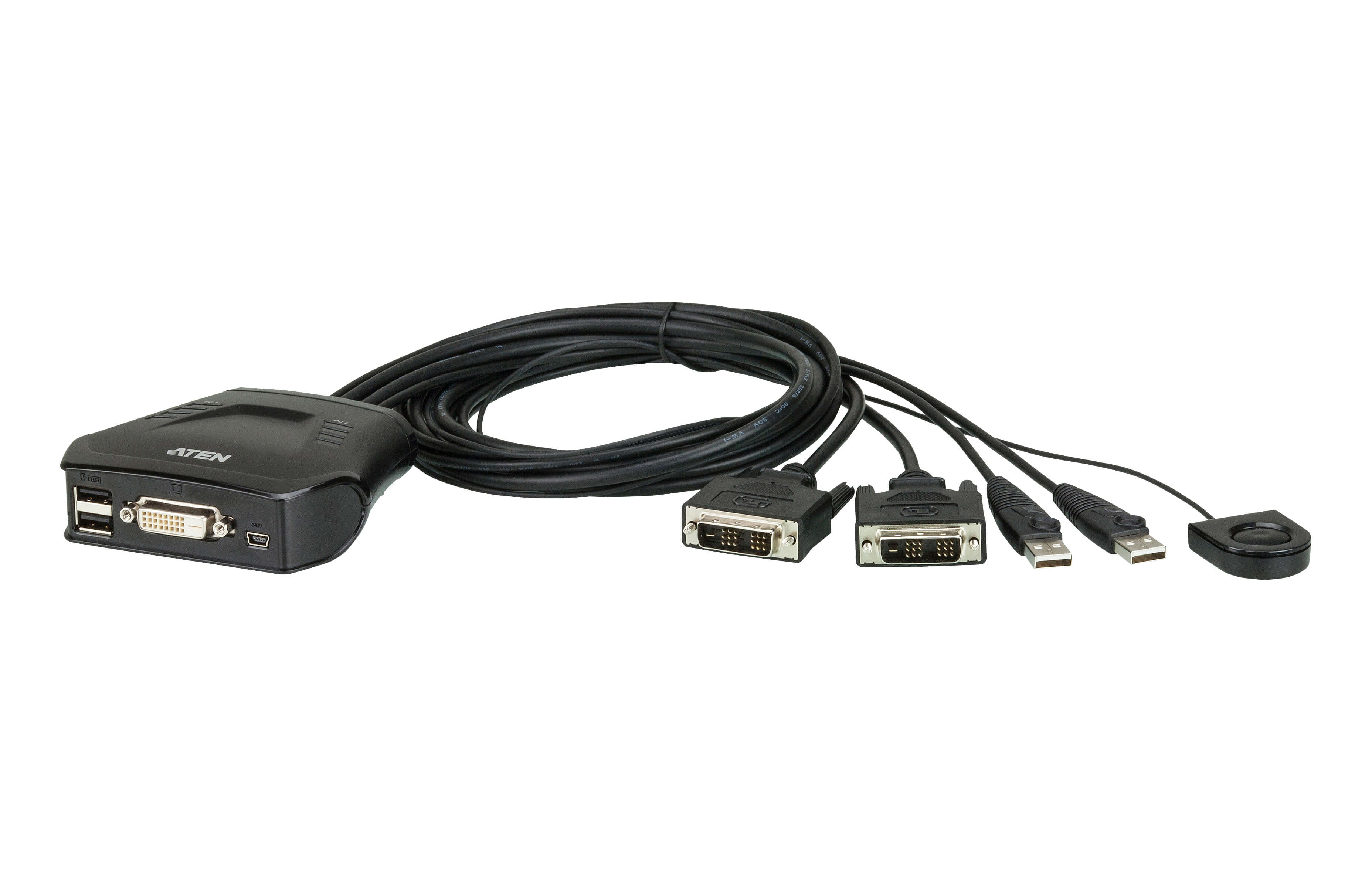 מתג ATEN CS22D 2 Port DVI KVM Switch