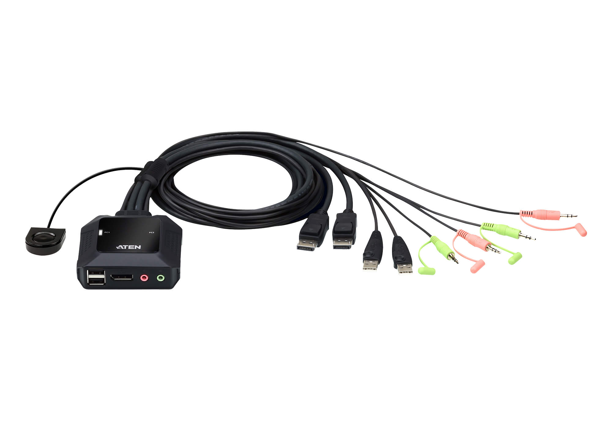 מתג ATEN CS22DP 2 Port DP KVM Switch