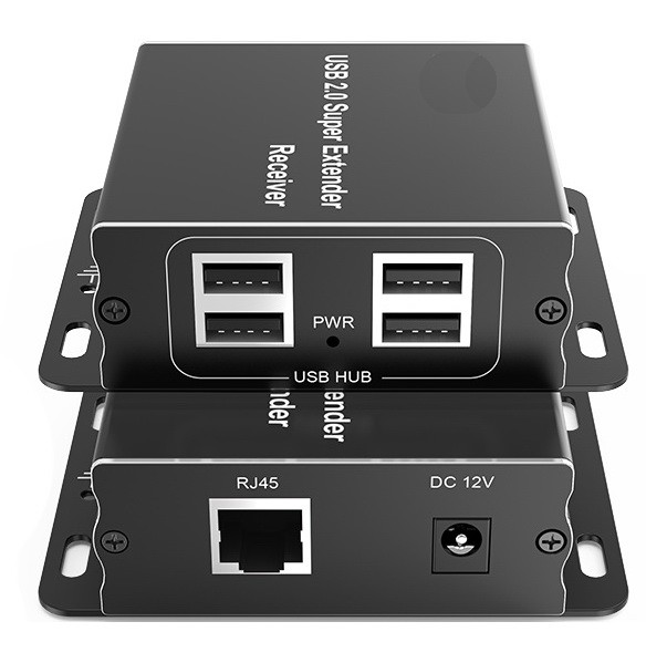 מרחיק USB 2.0 על גבי רשת עד 60 מטר כולל ספק כח TopX