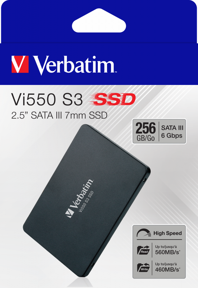 דיסק קשיח Verbatim Vi550 S3 2.5" SSD 256GB