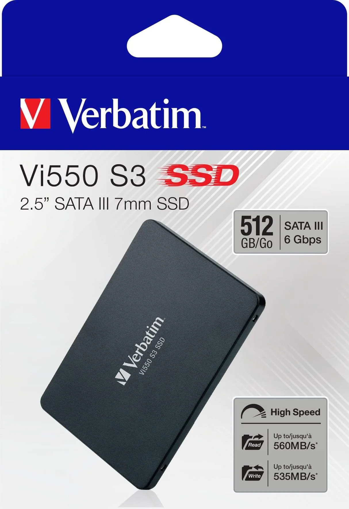 דיסק קשיח Verbatim Vi550 S3 2.5" SSD 512GB