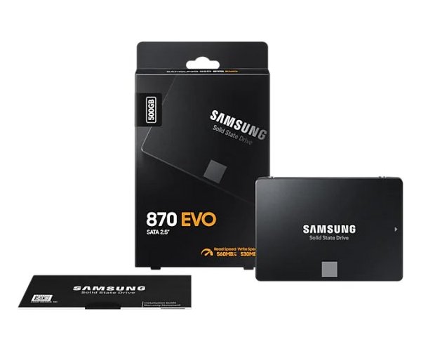 דיסק קשיח SAMSUNG EVO 870 500GB 2.5 SSD SATA III MZ-77E500BW