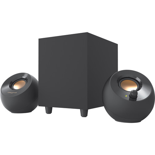 רמקולים למחשב Creative PEBBLE Plus 2.1 Black 16W RMS 