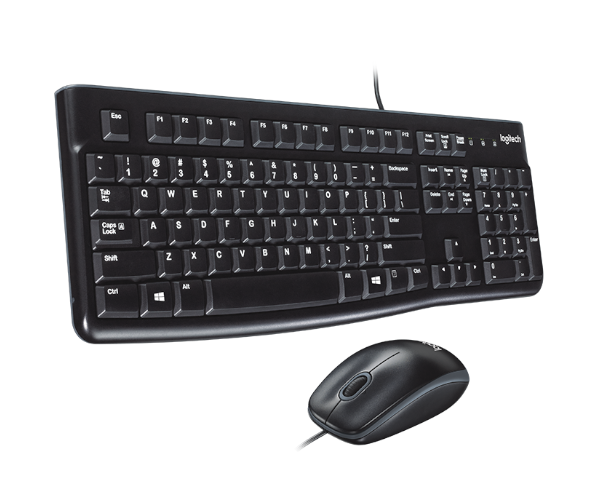 סט מקלדת ועכבר קווי  Logitech Desktop MK120