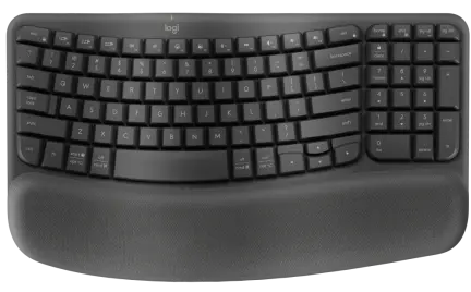 מקלדת אלחוטית ארגונומית Logitech Wave Keys