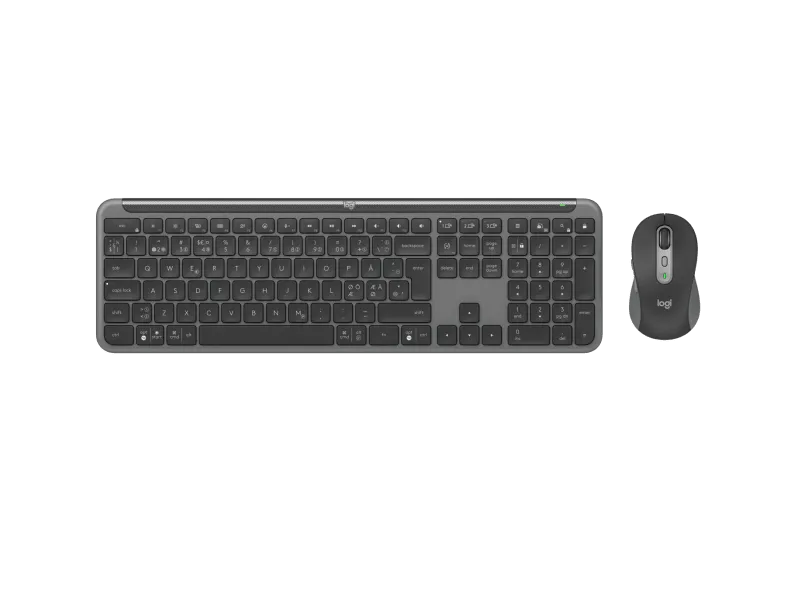 סט מקלדת ועכבר אלחוטי Logitech Signature Slim Combo MK950 Graphite