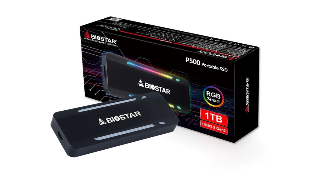 דיסק קשיח חיצוני Biostar P500-1TB- RGB