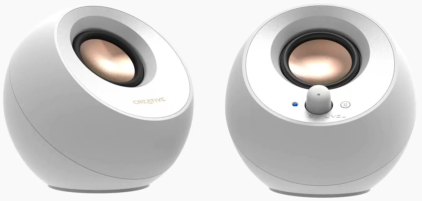 רמקולים למחשב Creative  PEBBLE 4.4W RMS White 